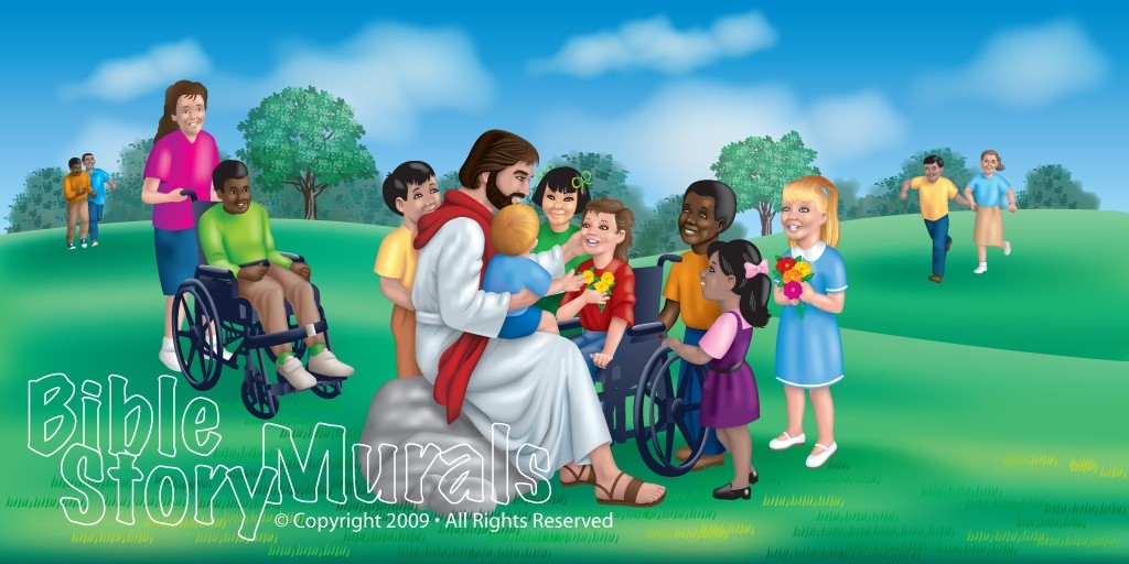 Christian Wall Murals for Churches, Preschools & Schools Bible Story