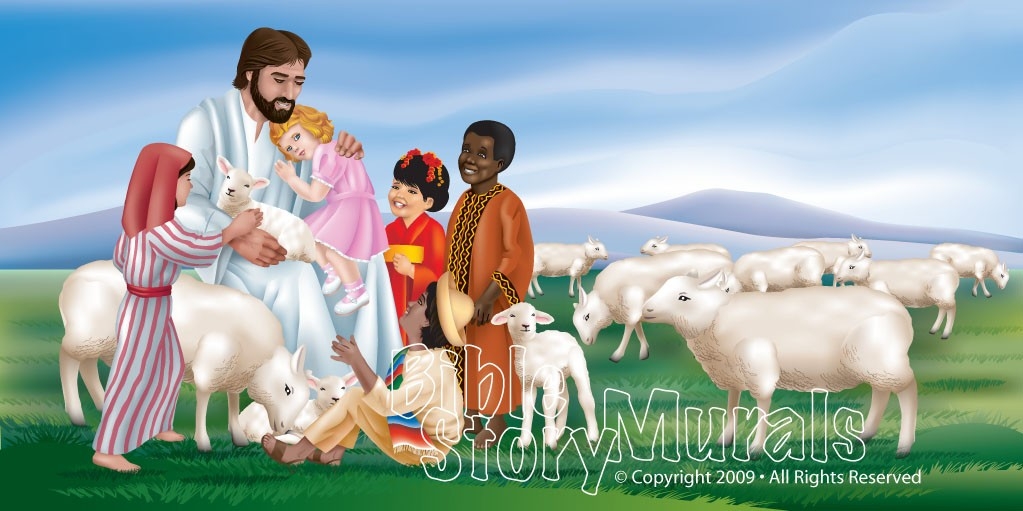 Christian Wall Murals for Churches, Preschools & Schools Bible Story
