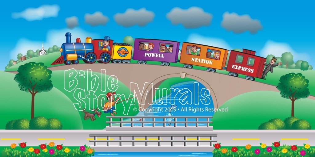 Childrens Ministry Wall Murals for Churches, Preschools and Nurserys