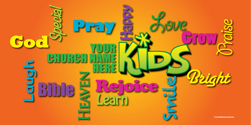 Childrens Ministry Wall Murals for Churches, Preschools and Nurserys